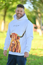 Load image into Gallery viewer, Highland Cow Hidden Pocket Hoodie
