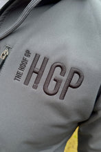 Load image into Gallery viewer, Unisex Grey &quot;The Hoof GP&quot; Soft Shell Jacket
