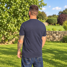 Load image into Gallery viewer, Armchair Hoof Trimmer T-Shirt - Navy
