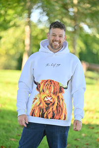 Highland Cow Hidden Pocket Hoodie