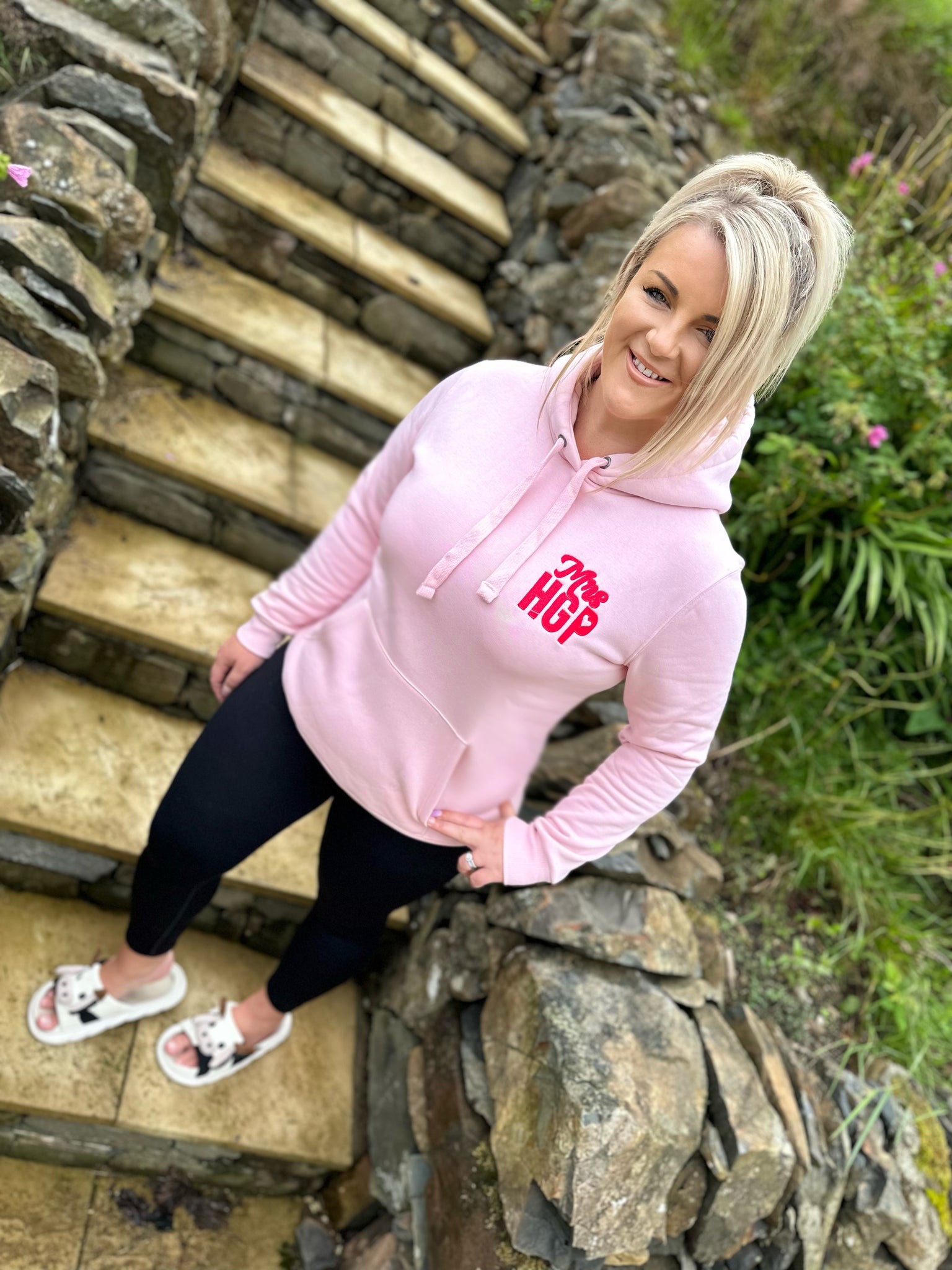 Pink hoodie sales merch